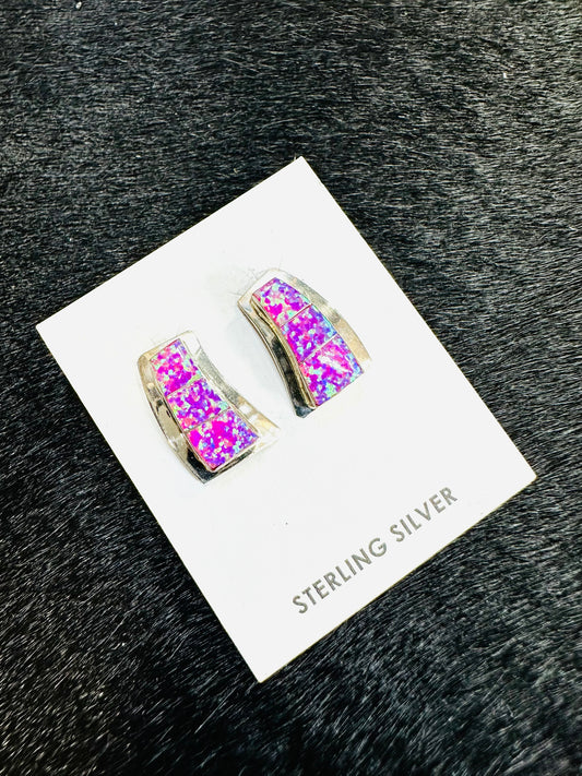 Purple Opal Earrings