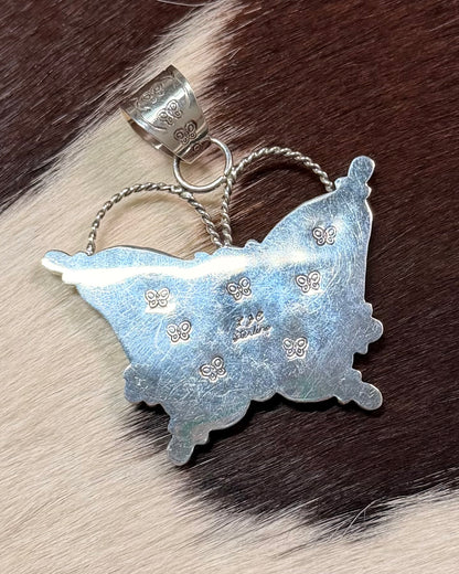 Cobblestone Butterfly Spiny Kingman Pendant *Native