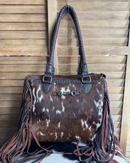 Hair On Hide Bit Shoulder Bag *Native