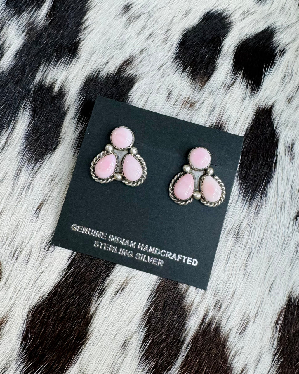 Pink Conch Stud Earrings *Native Made