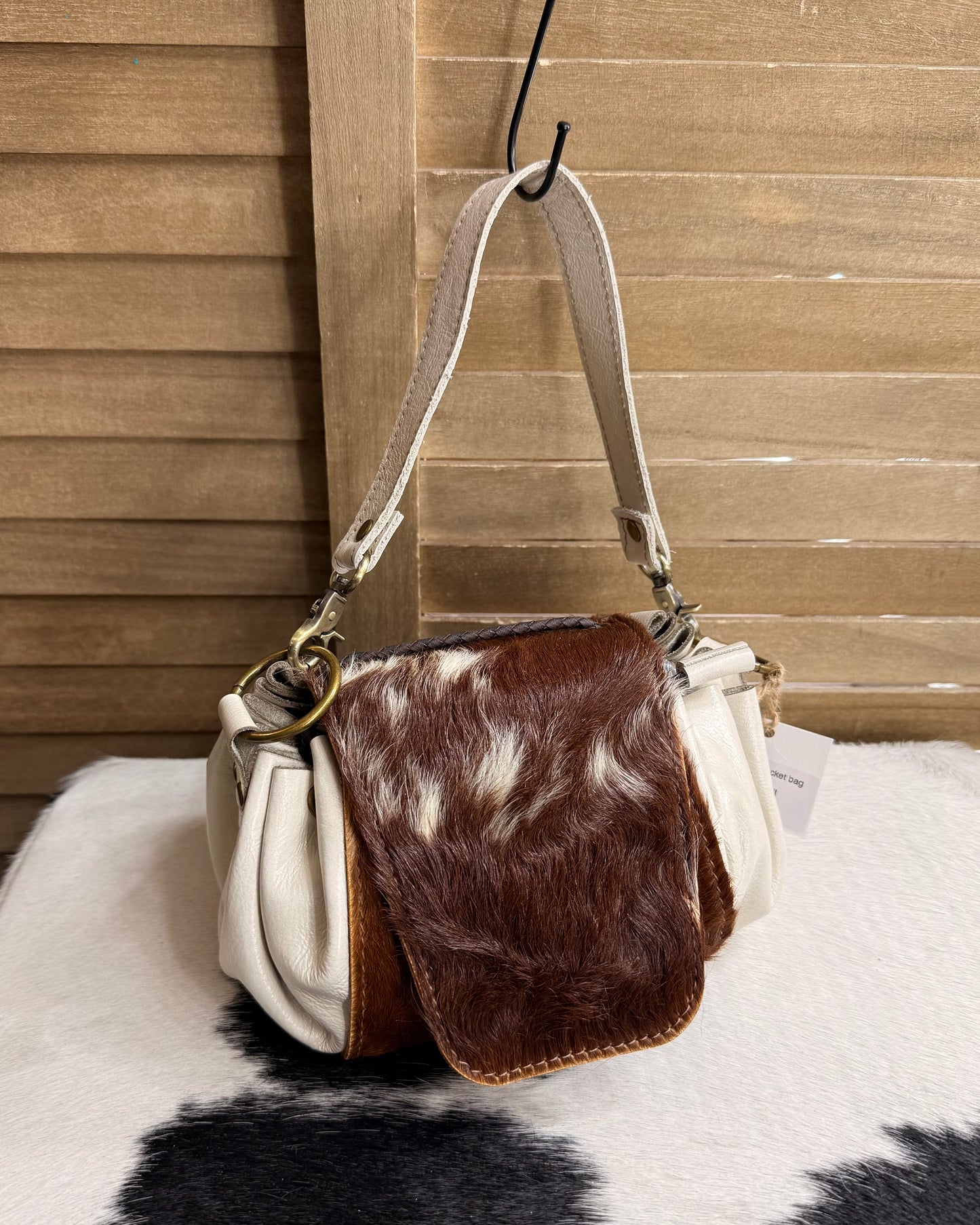 Mini Cowhide Bucket Bag