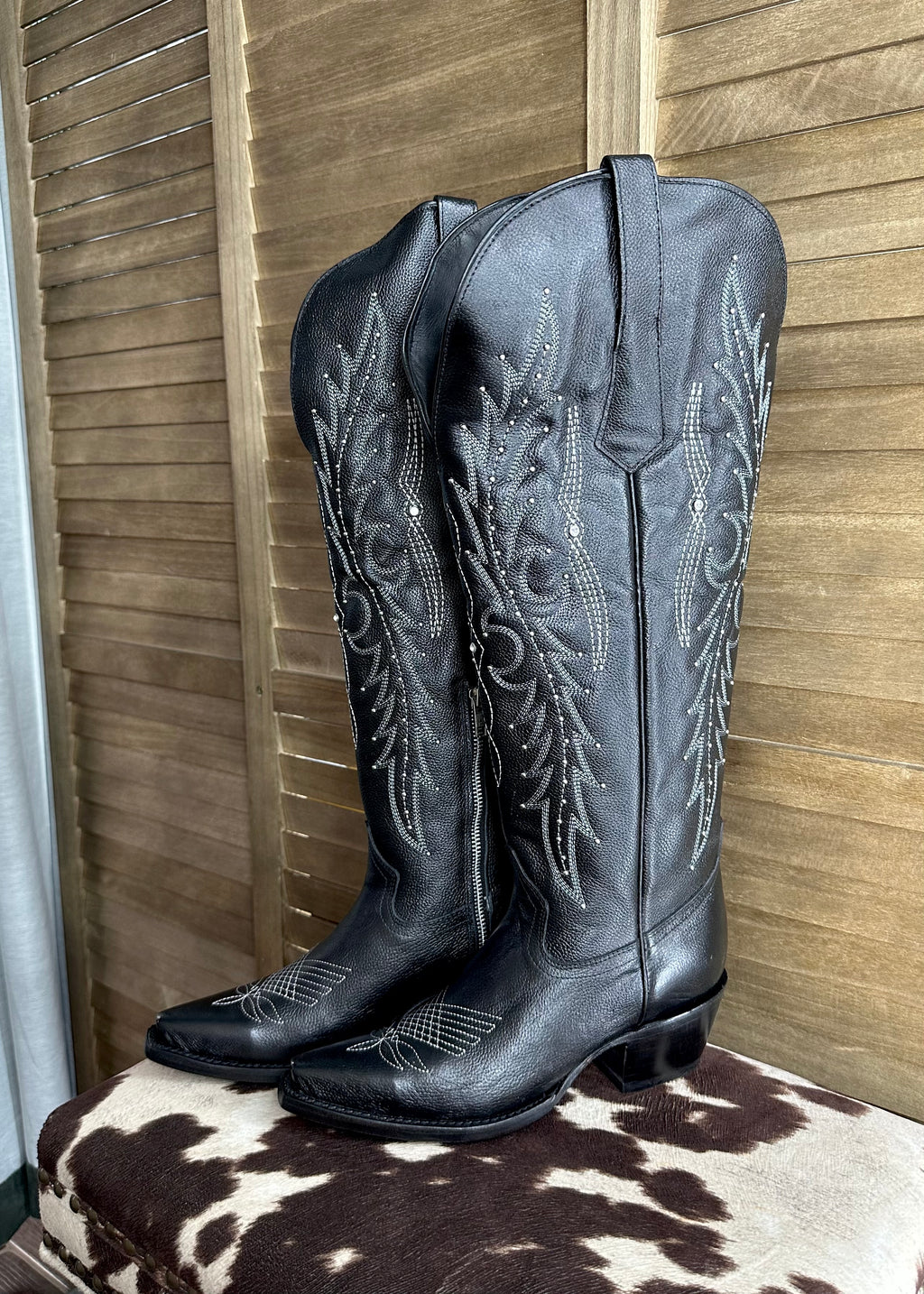 Paulina Tall Wide Calf Boots *Black