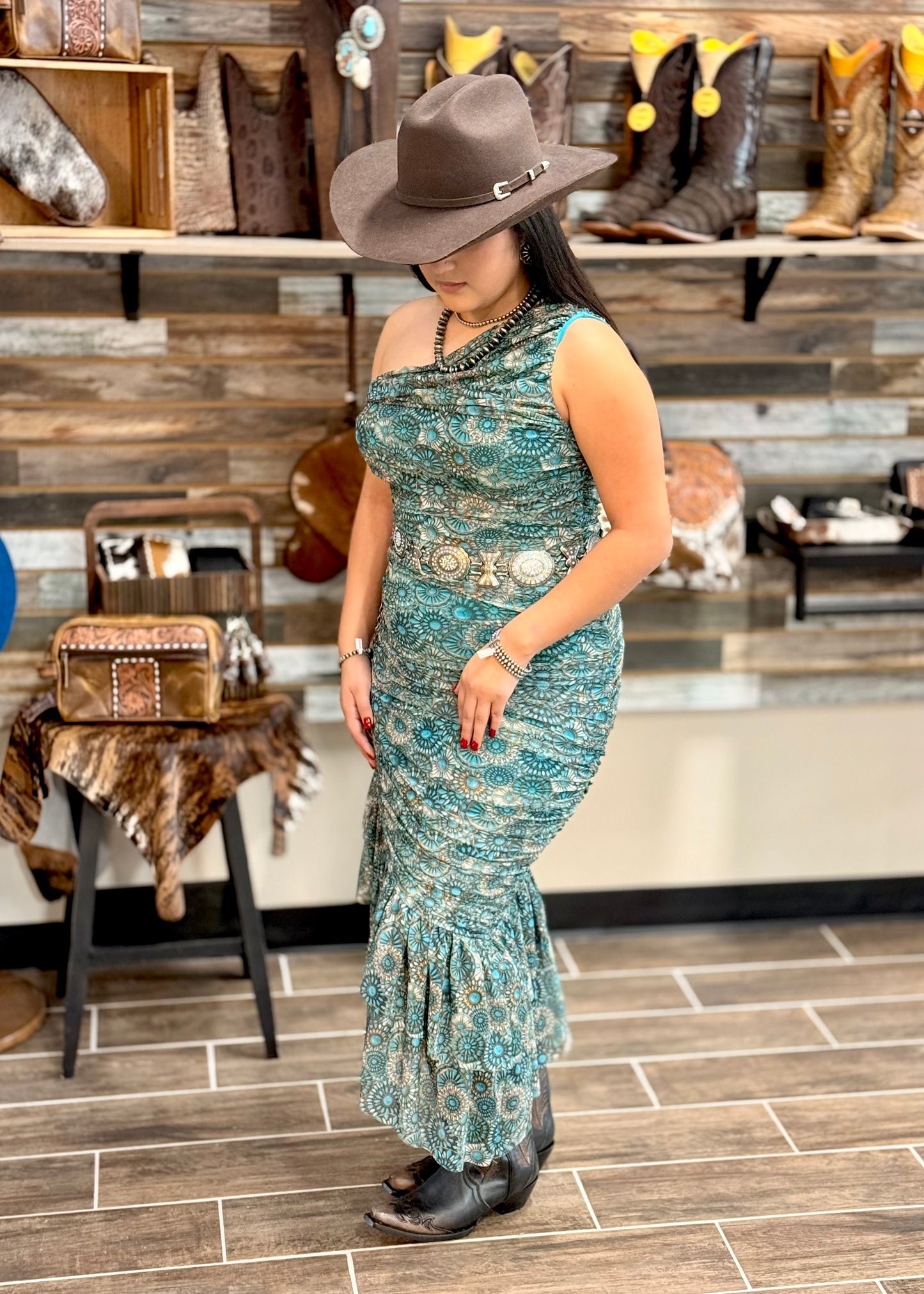 Cowgirl After Dark Dress (Concho)