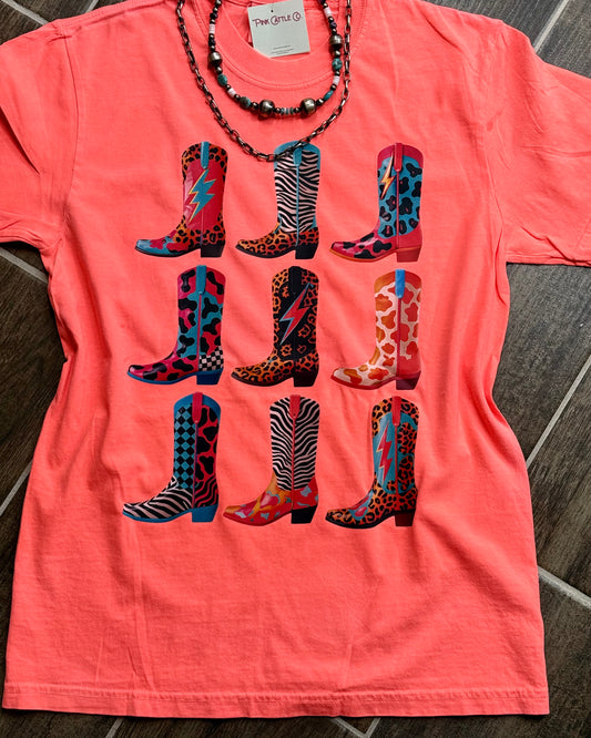 Neon Cowgirl Chaos Tee