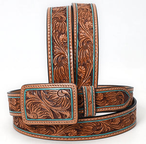 AD Tooled Turquoise Belt