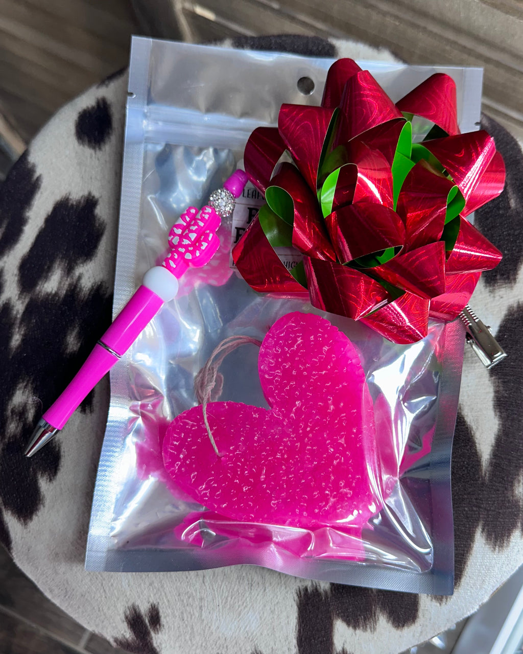 Pink Heart Freshie Gift Set