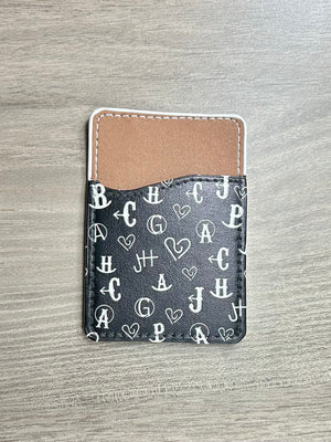 Black Branded Card Holder