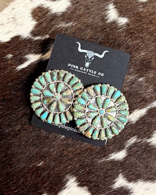 Kingman 1.5” Cluster Earrings *Native