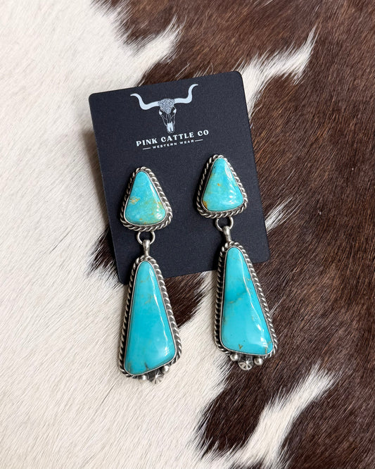 Eugene Belone Stud Dangle Earrings *Native