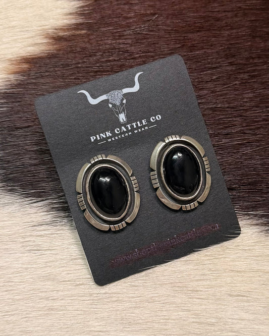 Annie McCray Black Onyx Stud * Native