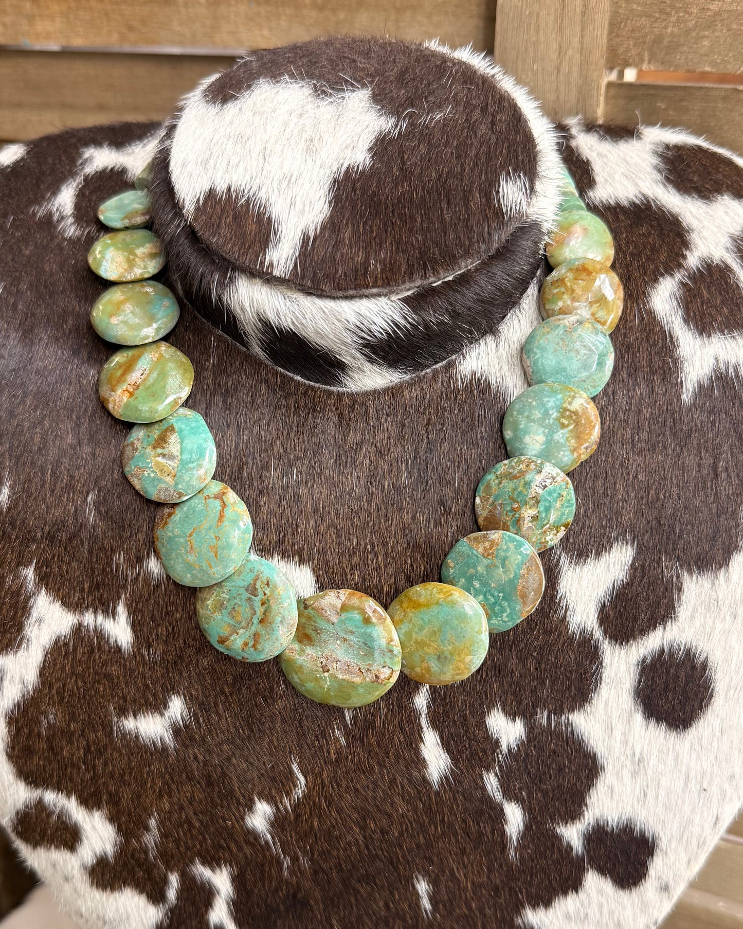 17” Kingman Santa Dominga Pillow Necklace *Native