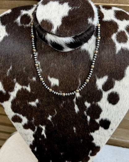 Sterling Pearl 14k Plated Necklace 18”