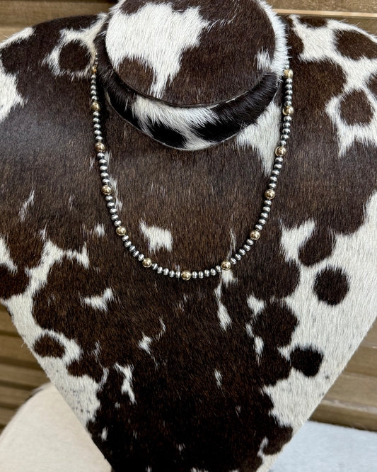 Sterling Pearl 14k Plated Necklace 16”