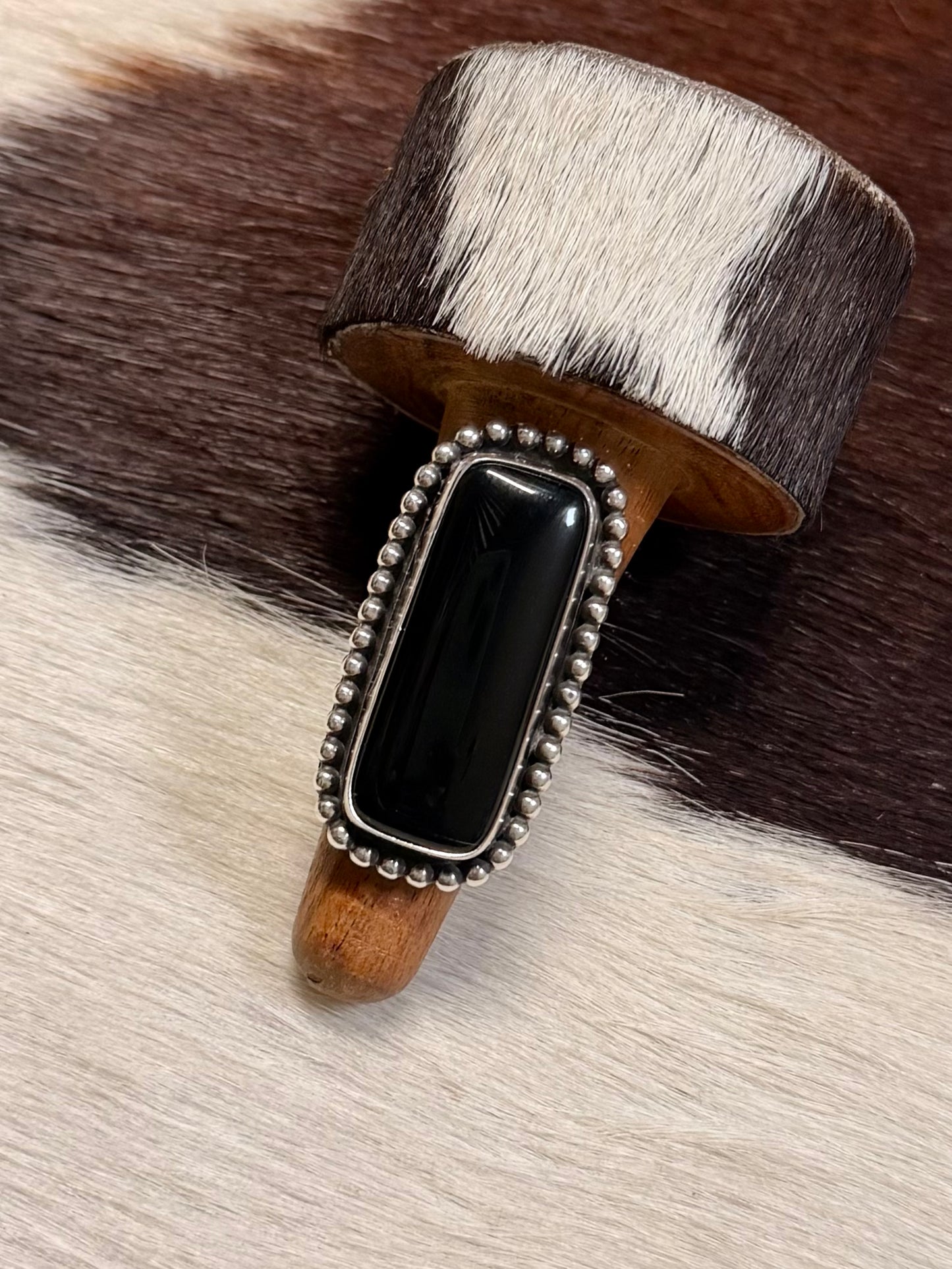Obsidian Bar Ring *Native