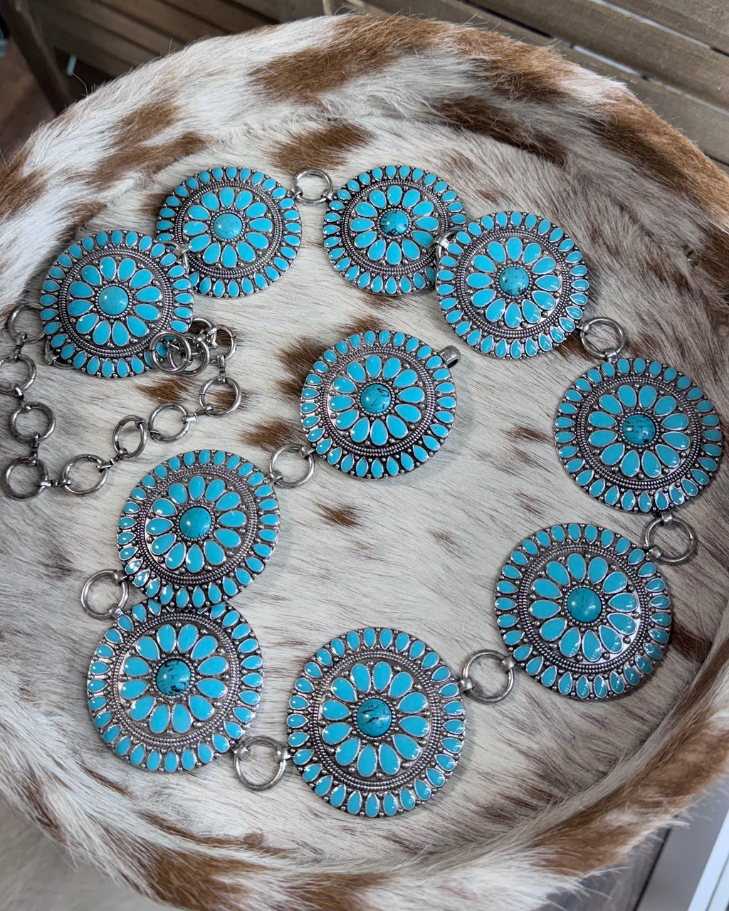 Round Turquoise Belt