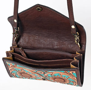 Tooled in Turquoise Wallet Crossbody