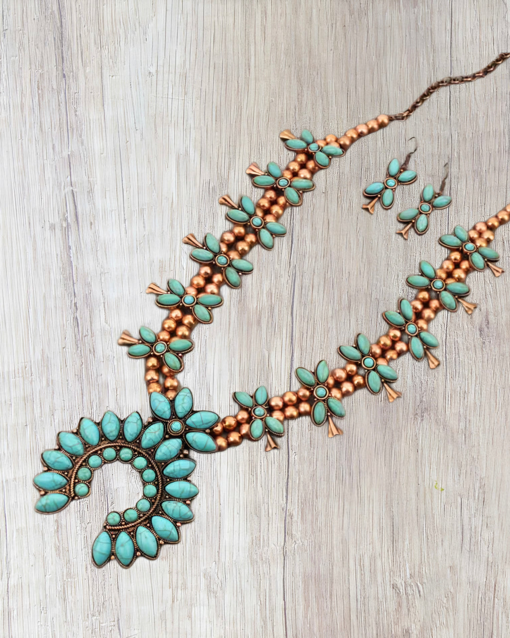 Turquoise Desert Copper Necklace