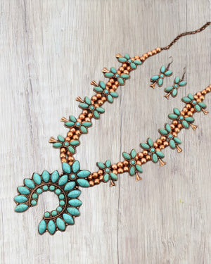 Turquoise Desert Copper Necklace