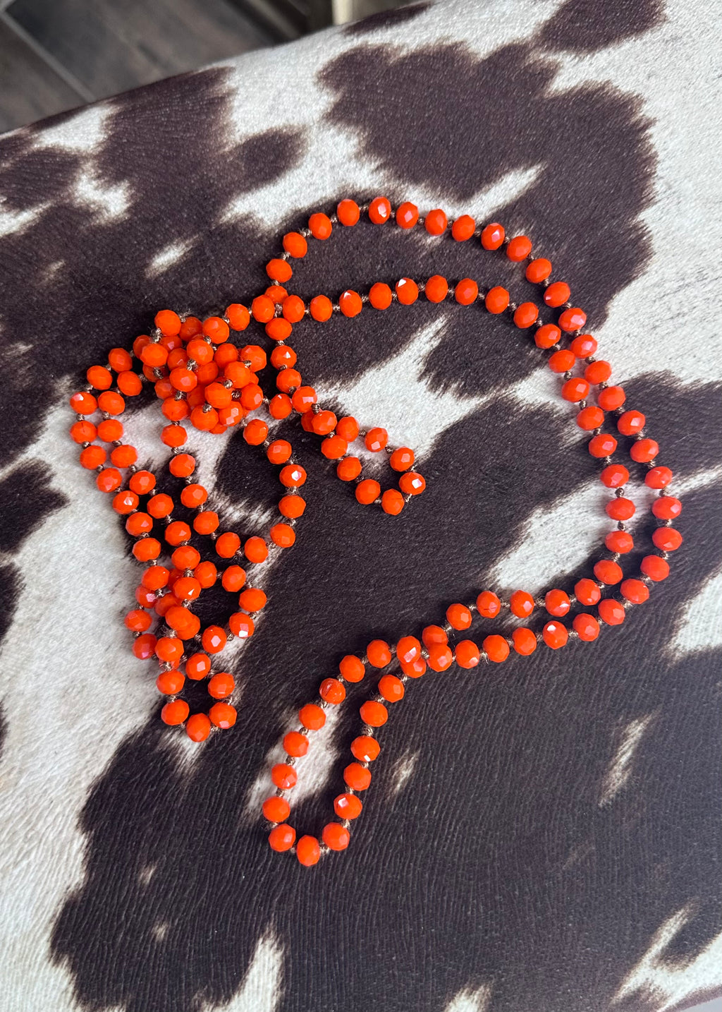 Orange Beaded Necklace