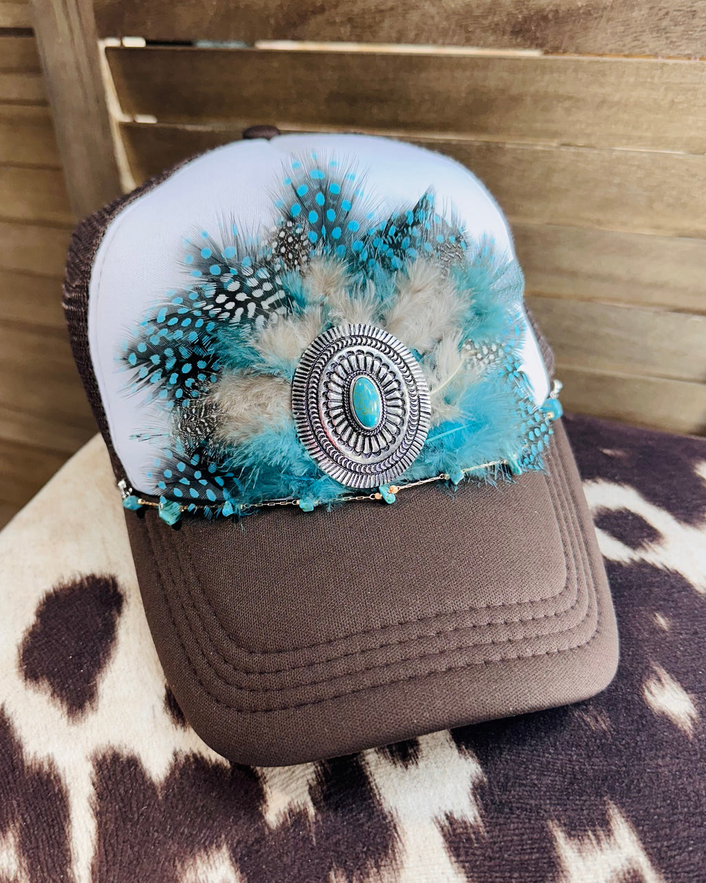 Feathered Trucker Hat