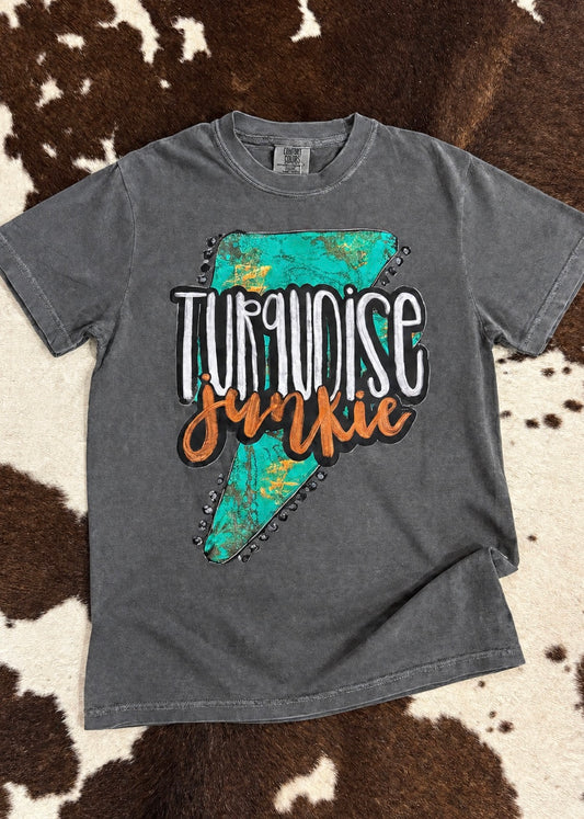 Turquoise Junkie Tee