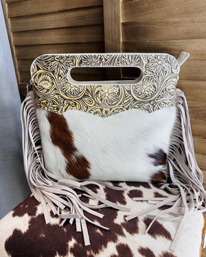 White Tooled Bag