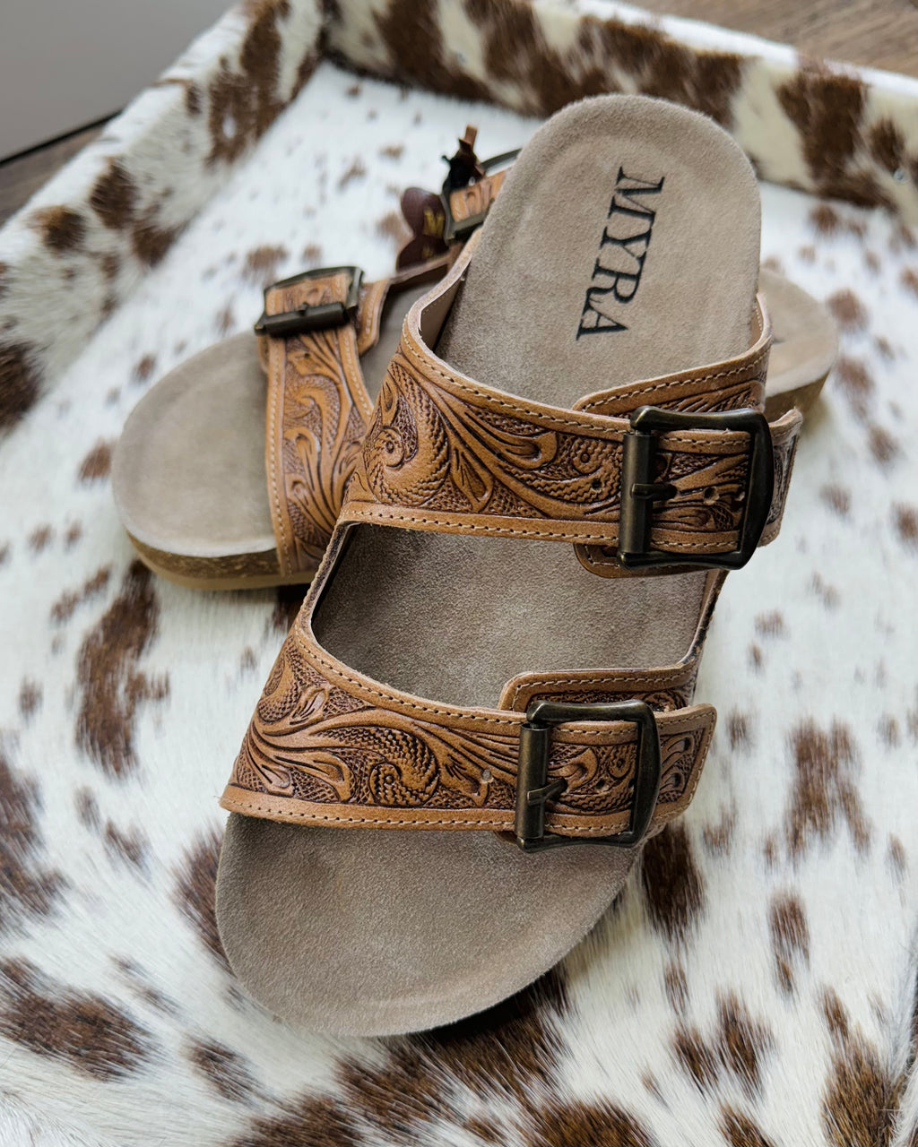 Santa Fe Hand-tooled Sandals