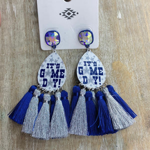 Cowboys Game Day Dangle Earrings