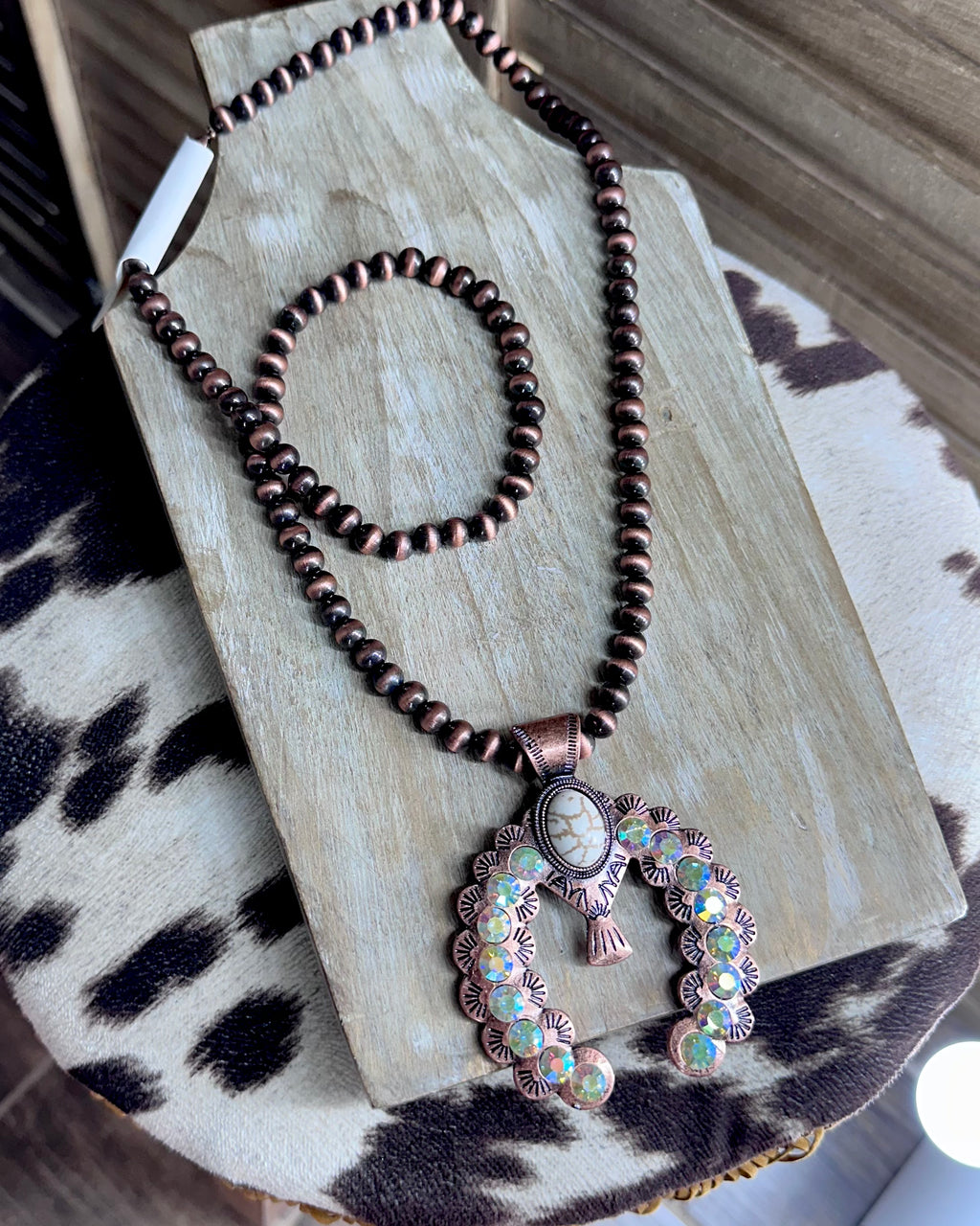 Long Copper Navajo Necklace
