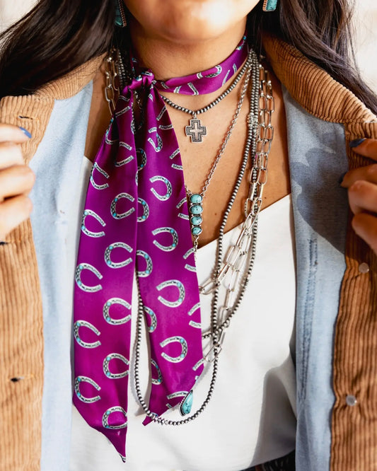 Purple Good Luck Charm Twilly