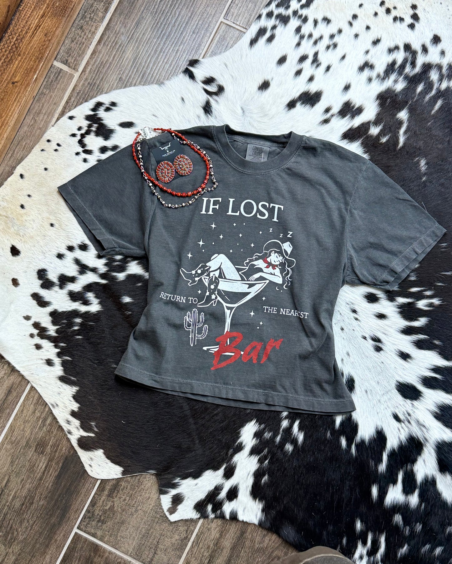 If Lost Return Cropped Tee
