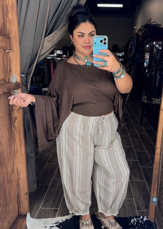 Brown One Shoulder Top