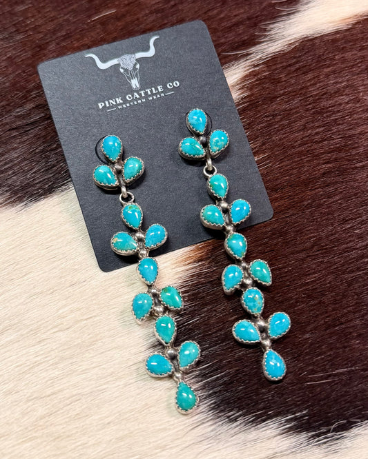 Long Post Dangle Earrings *Native