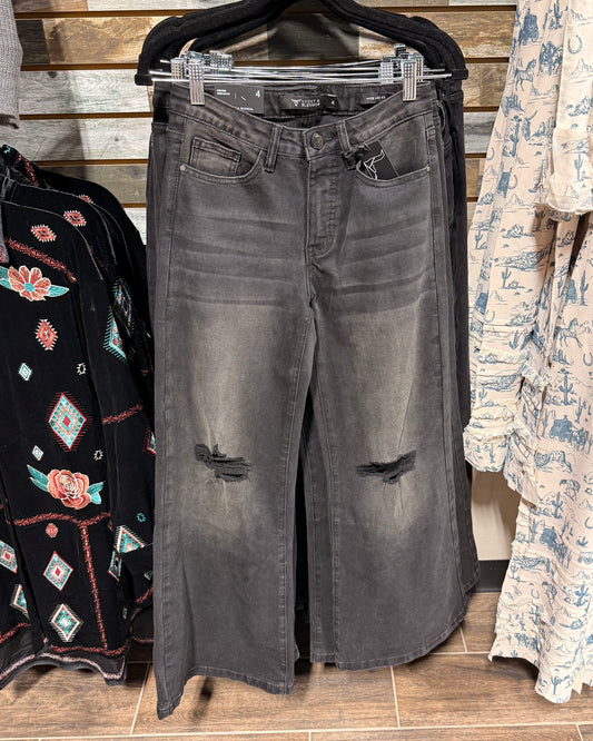 L&B Wide Black Jeans