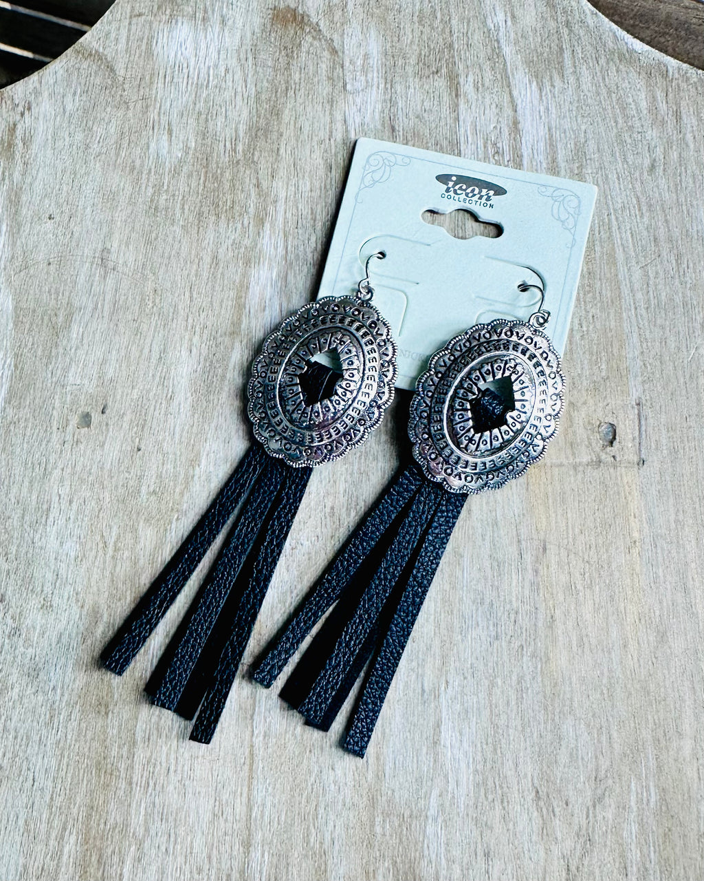 Black Tassel Earrings