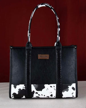 Wrangler Whipstitch Cow Tote