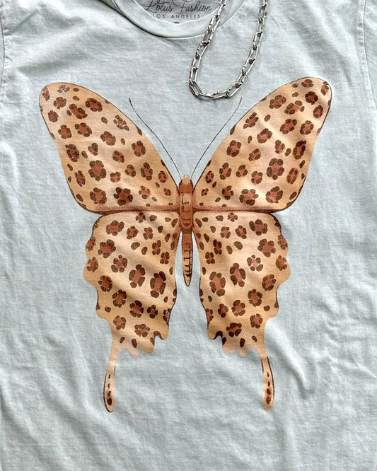Butterfly Leopard Tee