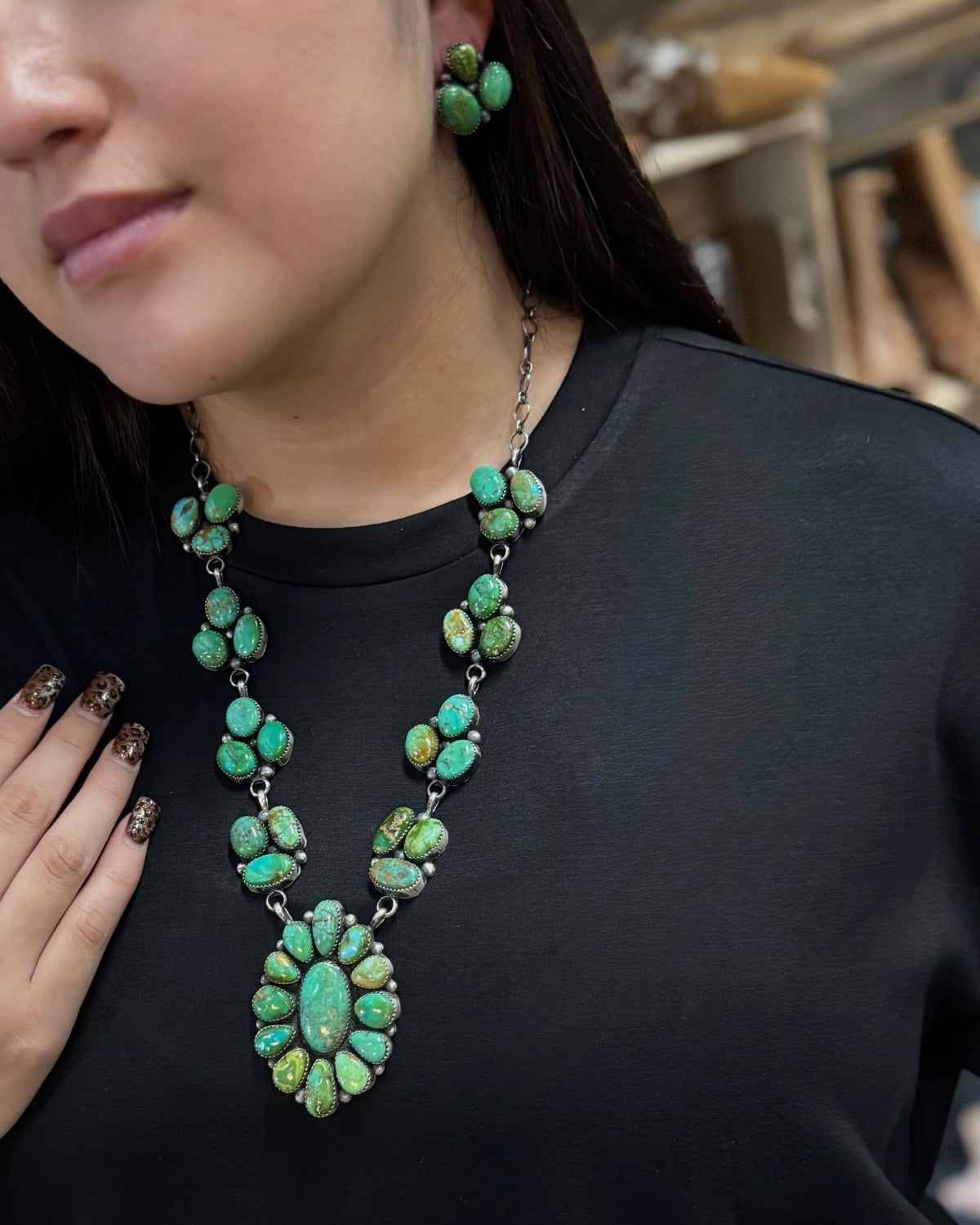 Sonoran Full Cluster Necklace Set *Native