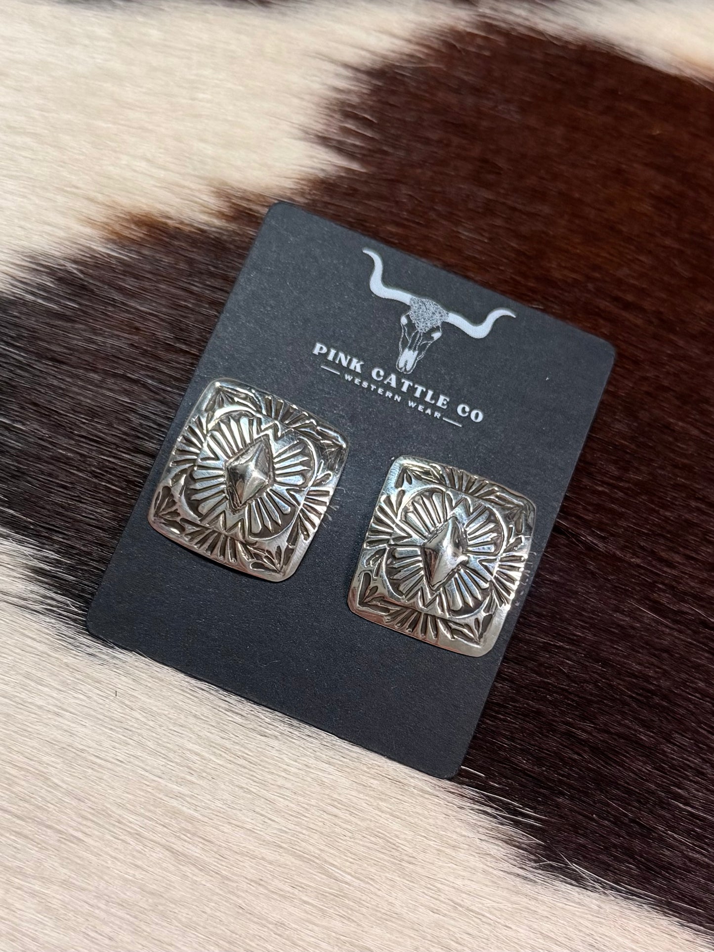 Martin Squared Post Earrings *Native