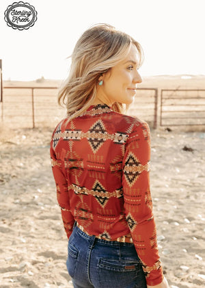 Aztec To The World Mesh Top
