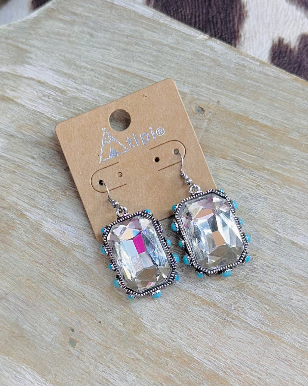 Crystal Squared Dangle