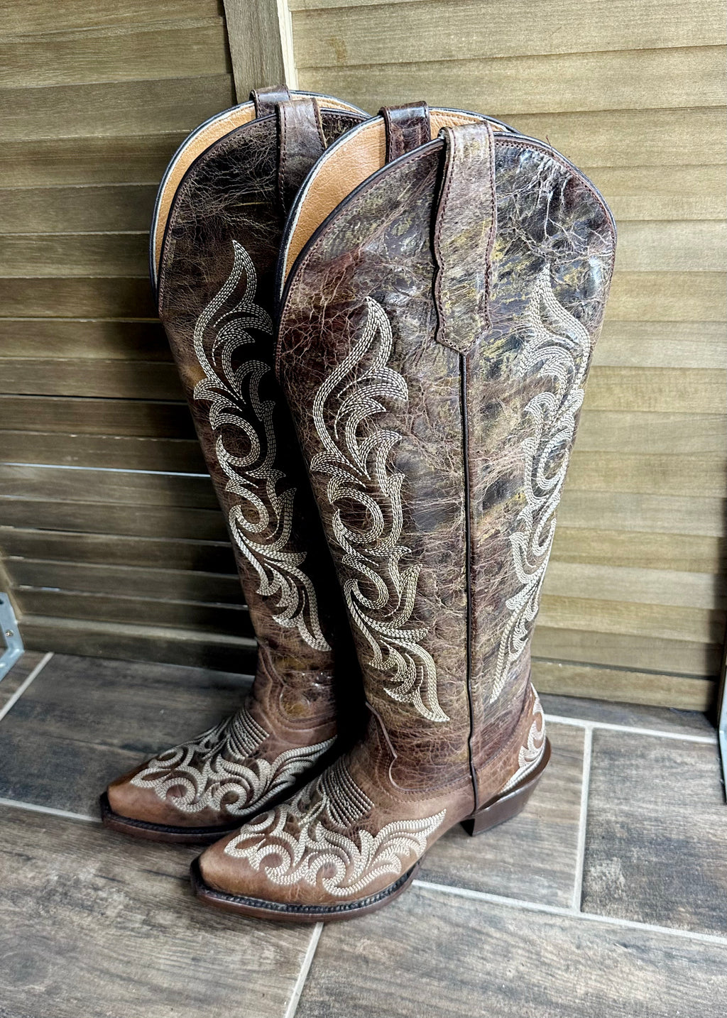 Jenny Tall Wide Calf Boots *Brown