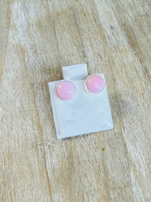 Pink Conch Studs *Sterling