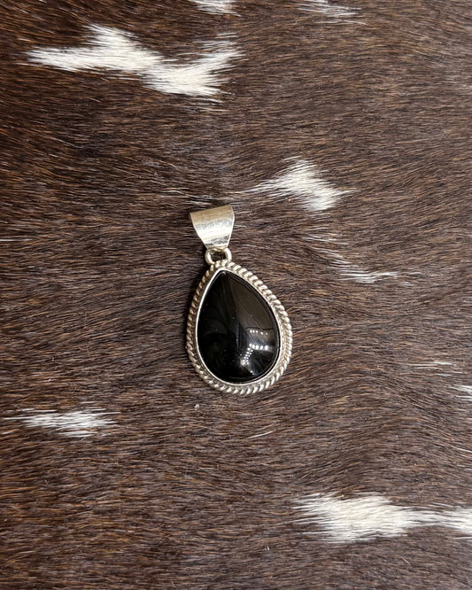 Mini Black Onyx Pendant *Native