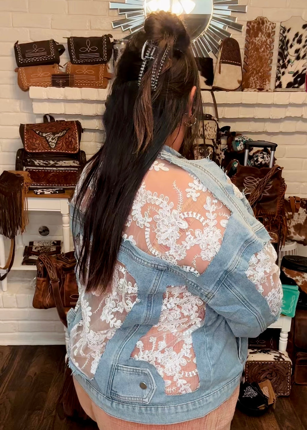 Lace Jean Jacket