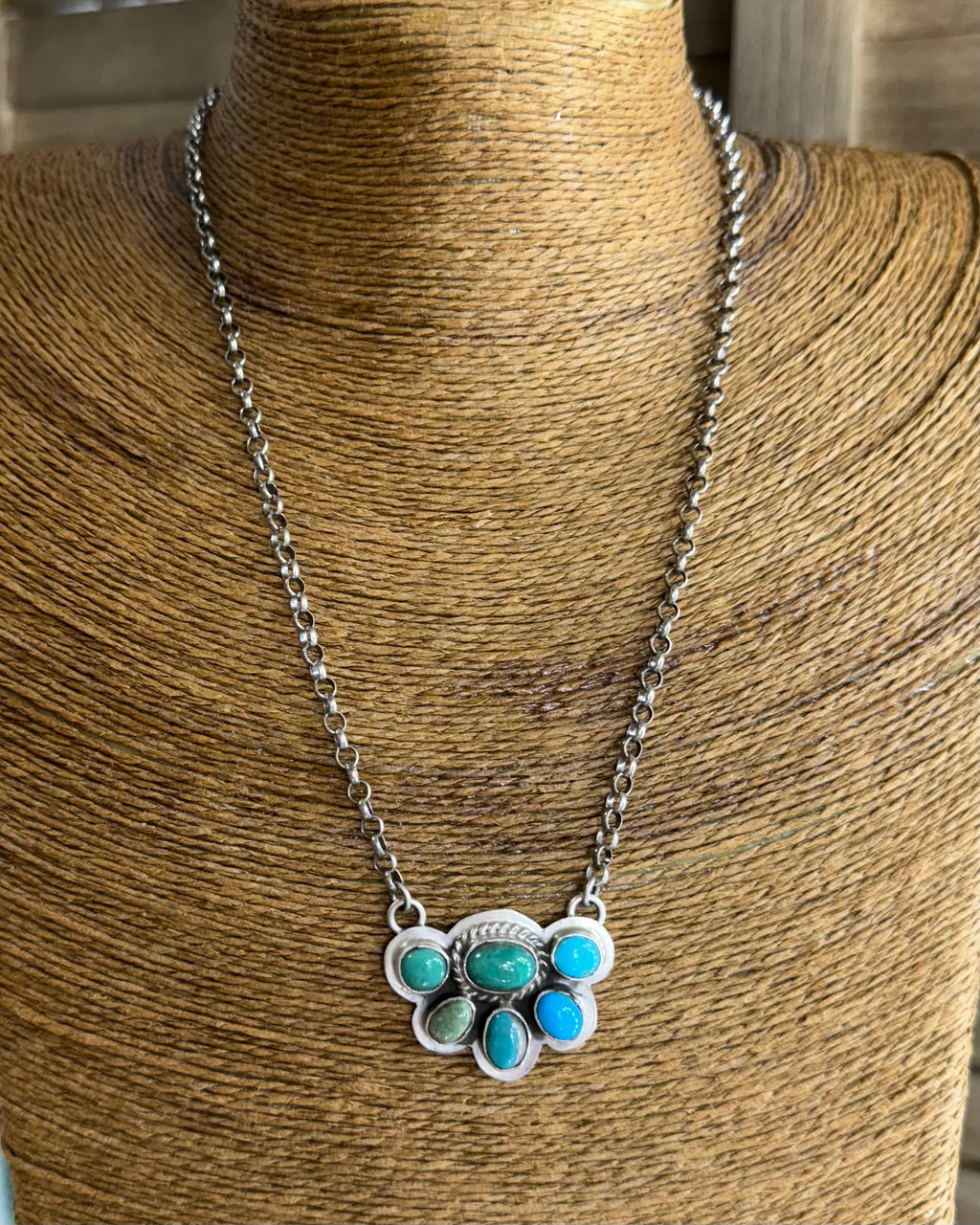 Genuine Turquoise Necklace *Sterling
