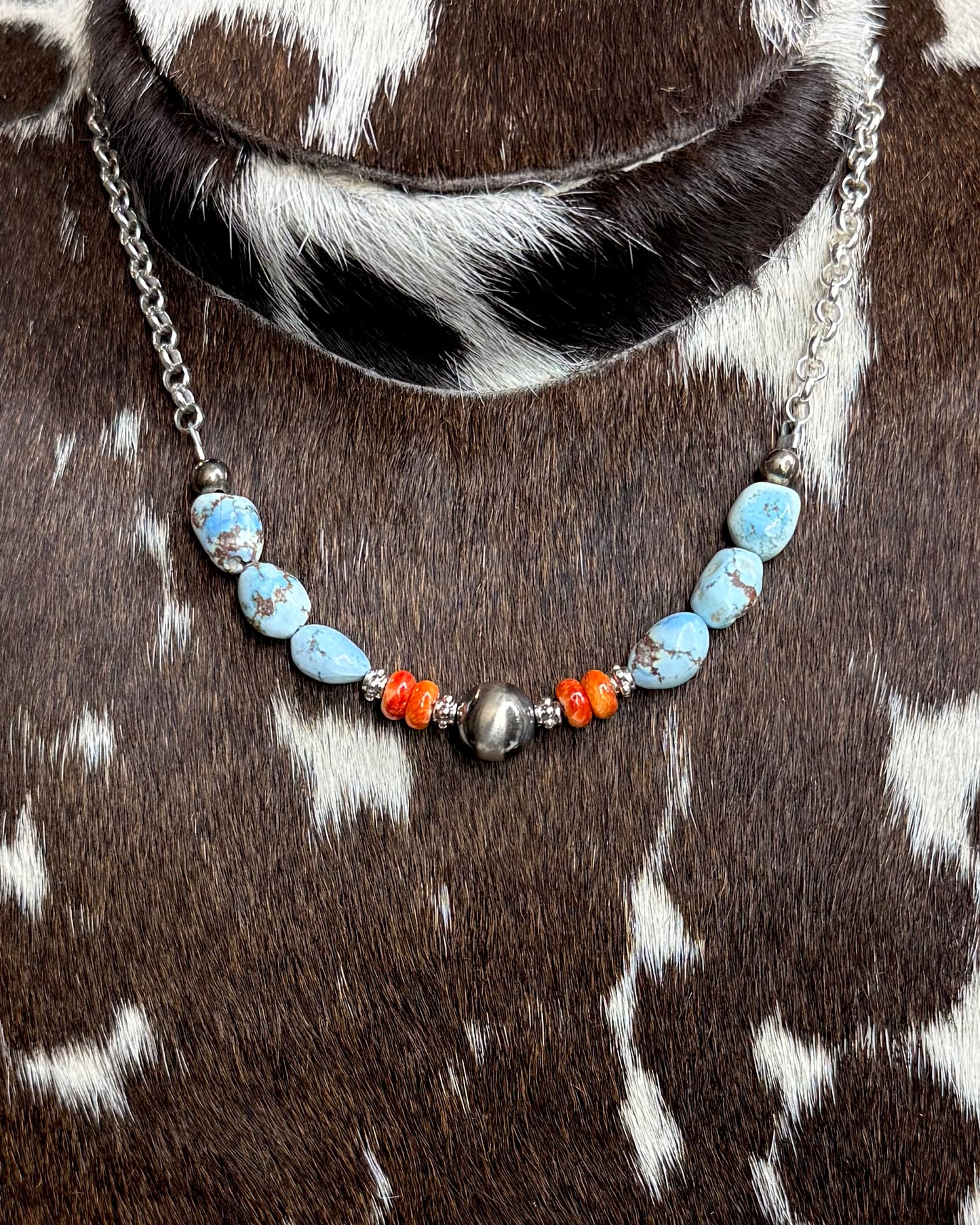 Golden Hills Spiny Layering Chain Necklace