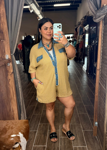 Summer Time Shorts Romper