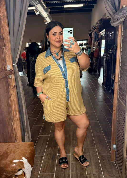 Summer Time Shorts Romper