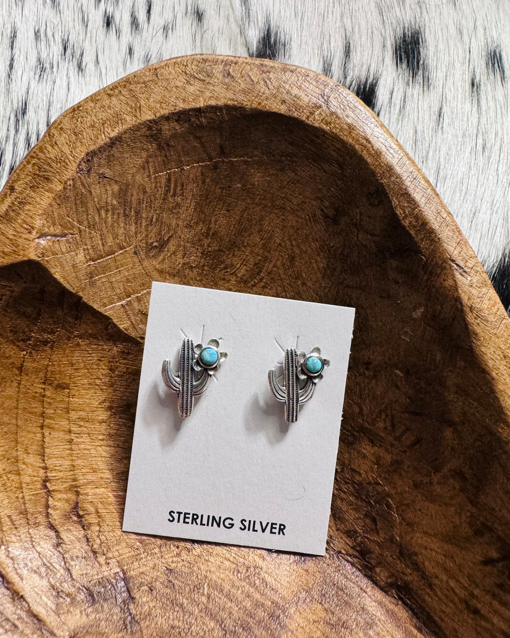 Cactus Stud Earrings *Sterling